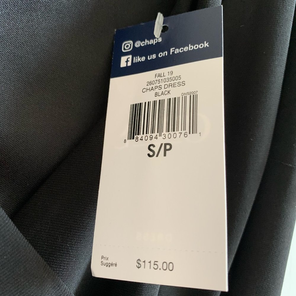 Chaps Ralph Lauren black dress in size Small BNWT - Picture 4 of 5
